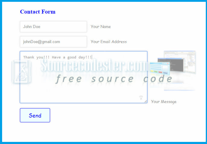 contact form html css php free download